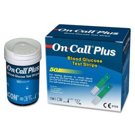 TIRA GLICOSE SANGUE CX/50 TIRAS ON CALL PLUS