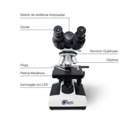 MICROSCOPIO BASIC BINOCULAR ACROMATICO OLEN
