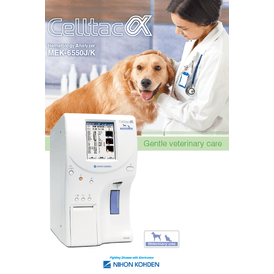 ANALISADOR HEMATOLOGICO AUTOMATIZADO CELLTAC ALPHA VET MEK-6550J VET