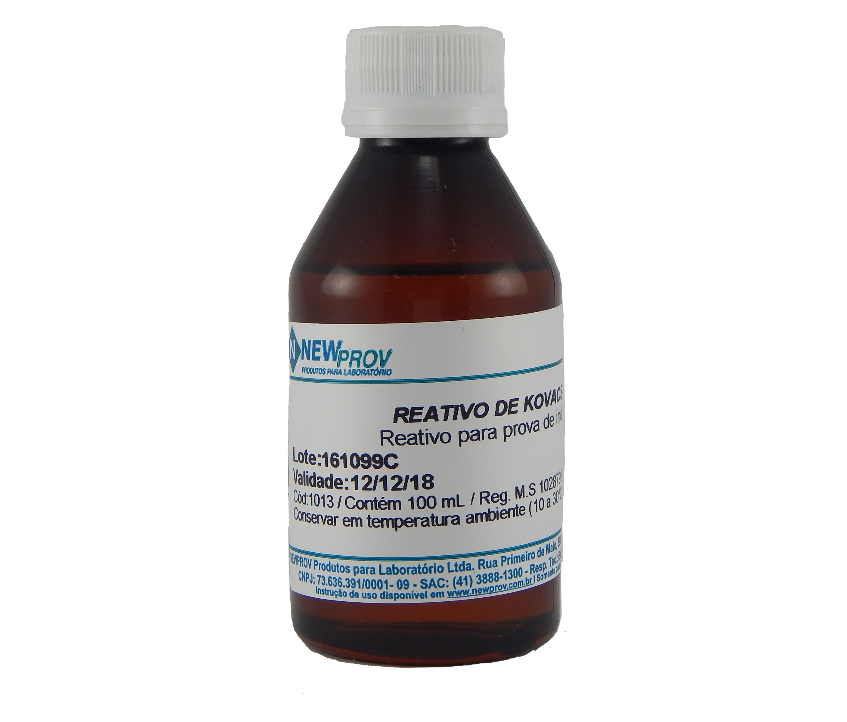 REATIVO KOVACS 100 ml NEWPROV - Centerlab - Central de Artigos para ...