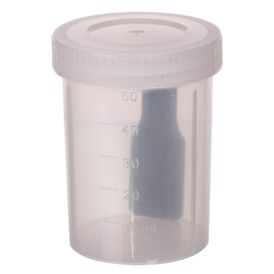 COLETOR FEZES 50 ml TP ROSCA COM PA PCT/100 INDIVIDUAL J PROLAB