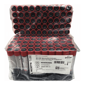 TUBO VACUO SILICONIZADO 9 ml CX/50 455092 VACUETTE