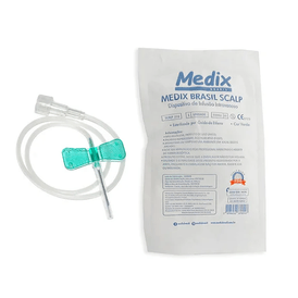 SCALP INFUSAO 21 G LUER LOCK CX/100 MEDIX