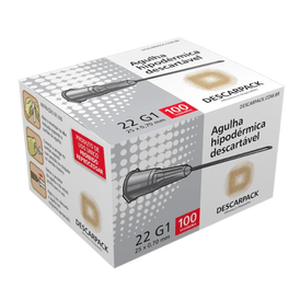 AGULHA DESCARTAVEL 25 x 7 CX/100 DESCARPACK