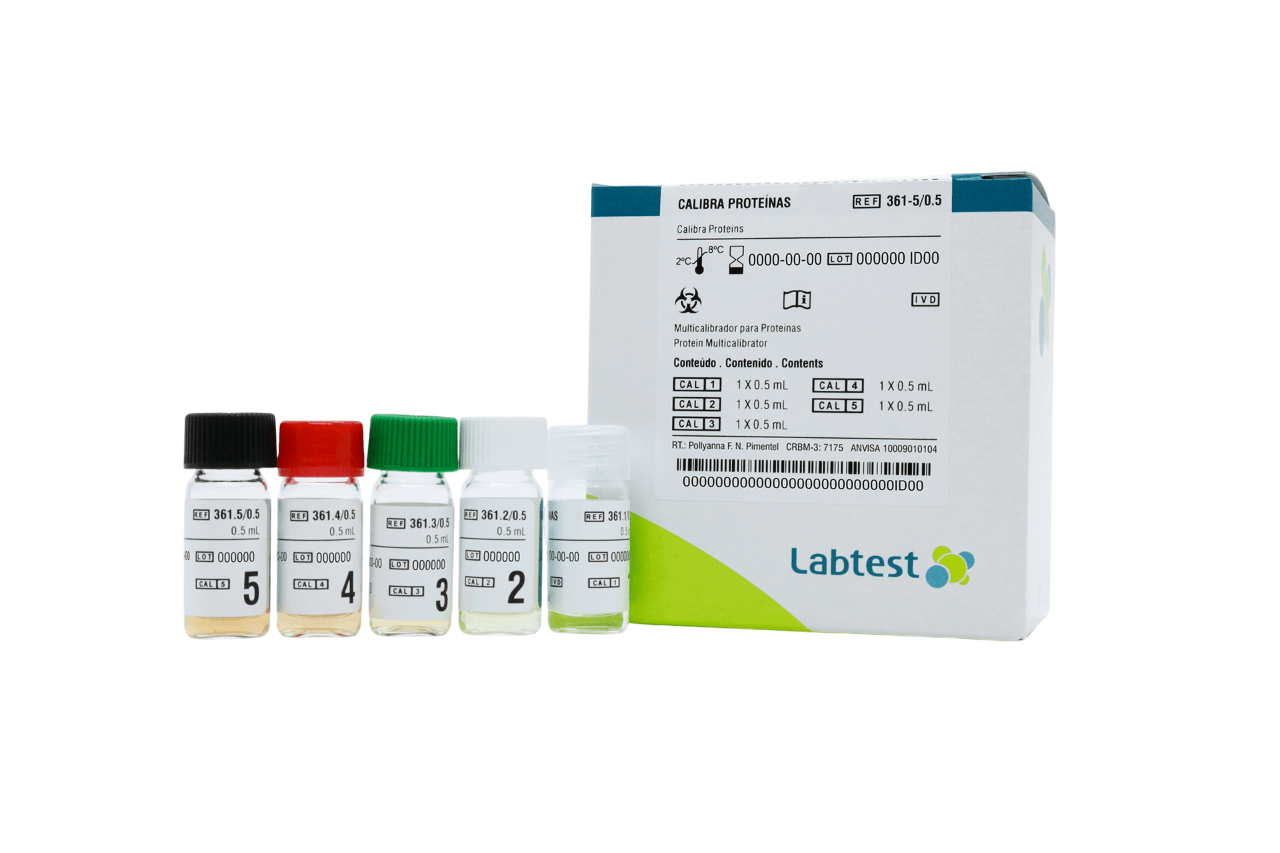 CALIBRA PROTEINAS 5x0,5 ml LABTEST - Centerlab - Central de Artigos ...