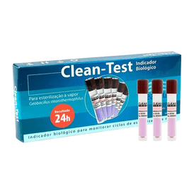 INDICADOR BIOLOGICO CLEAN-TEST IND BIO 10^5 VAPOR - CX 10 UNID